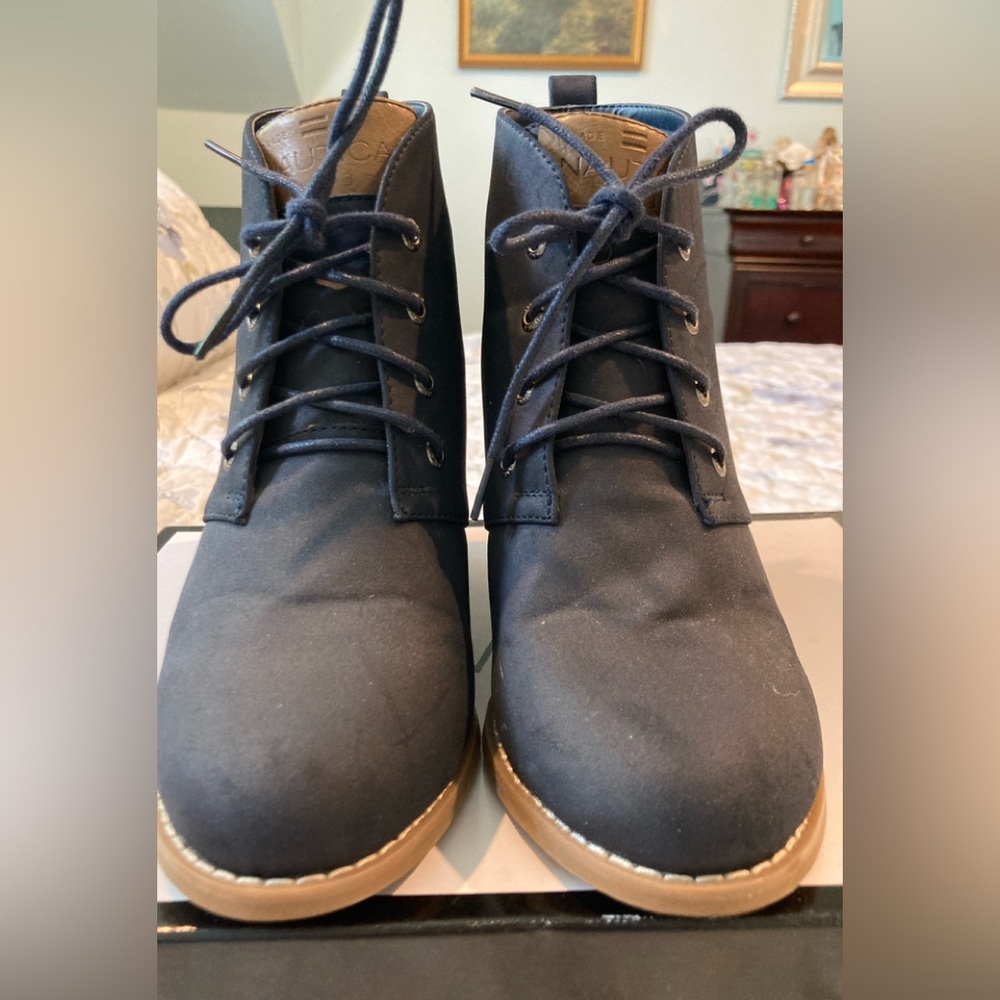 Nautica Blue Wedge boots